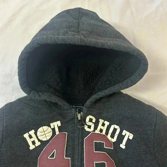 The Children's Place - Sherpa  lined full zip hoodie. Size 2T - Picture 2 of 5
